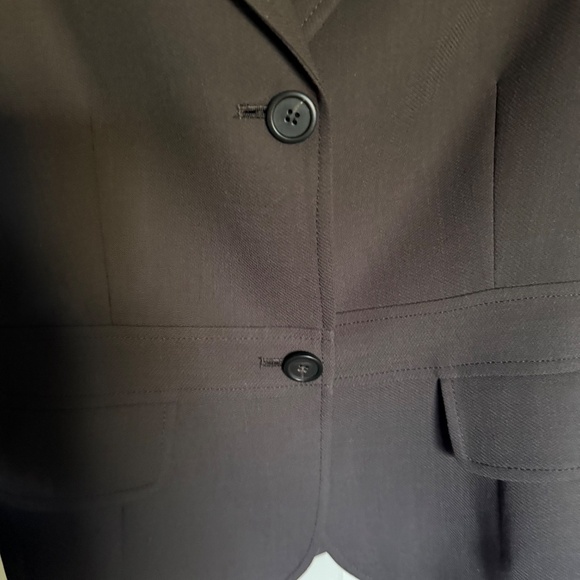 J. Crew Brown 100% Wool Blazer 2 button Size 10 Tall Corpcore‎ Career - Picture 5 of 11